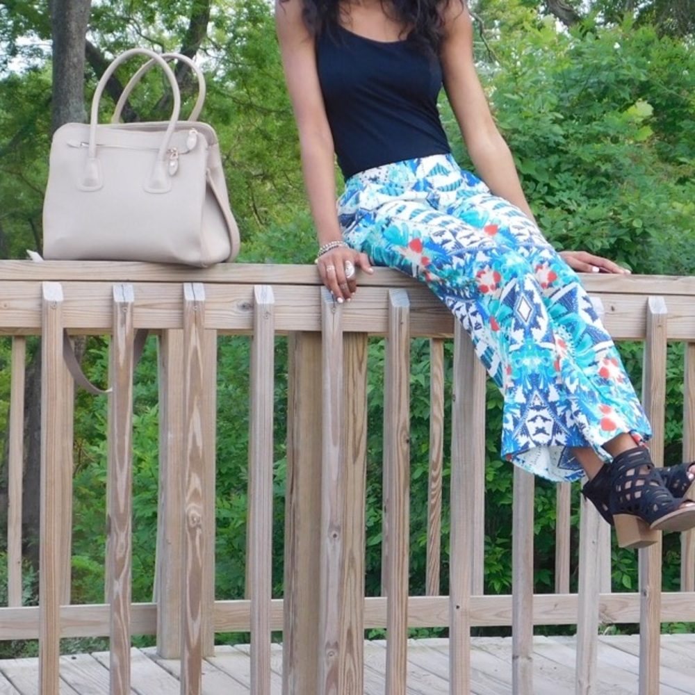 Printed Palazzo Pants